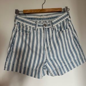 American eagle striped shorts